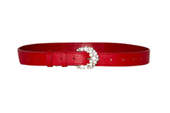 NEW ARRIVAL - Sexy Red Babydoll Skinny Belt