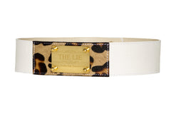NEW ARRIVAL - Classic Snow White & Brown Leopard Waist Belt
