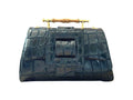 NEW ARRIVAL - Blue Croc Celeste Flap Bag