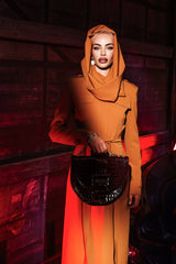 NEW ARRIVAL - Bordeaux Croc Oscar Celeste Horse Bag