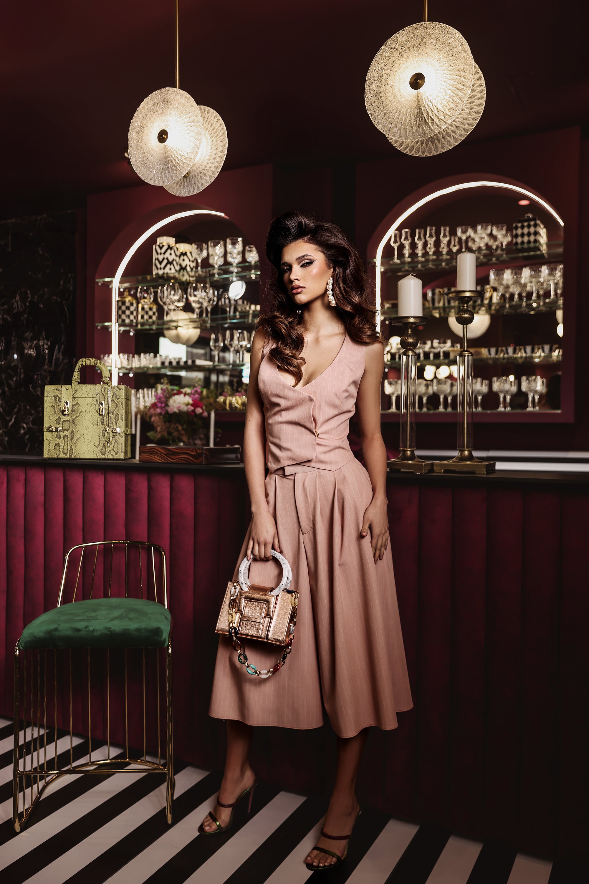 NEW ARRIVAL - Mini Aurelia Shopper Bag Champagne Gold