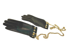NEW ARRIVAL - Black Studded Necklace Gloves