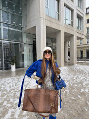 NEW ARRIVAL - Brown Python Allkeeper Elegant Globetrotter Travel Bag