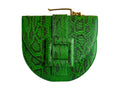 NEW ARRIVAL - Green Python Oscar Celeste Horse Bag