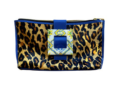 NEW ARRIVAL - Sicily Pouch Leopard Blues