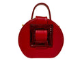 NEW ARRIVAL - Burgundy Python Celeste Round & Round Bag