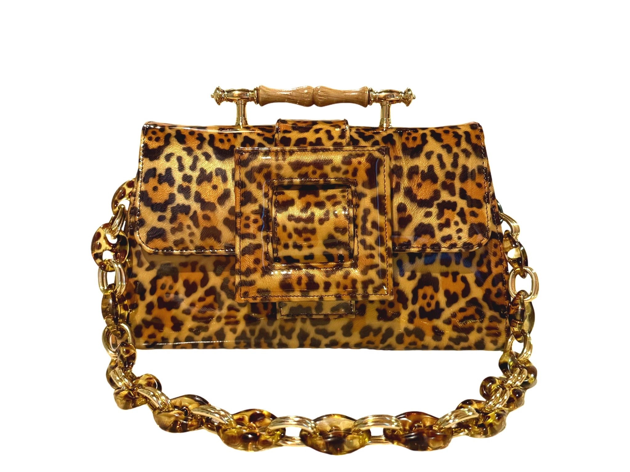 NEW ARRIVAL - Leopard Print Celeste Flap Bag