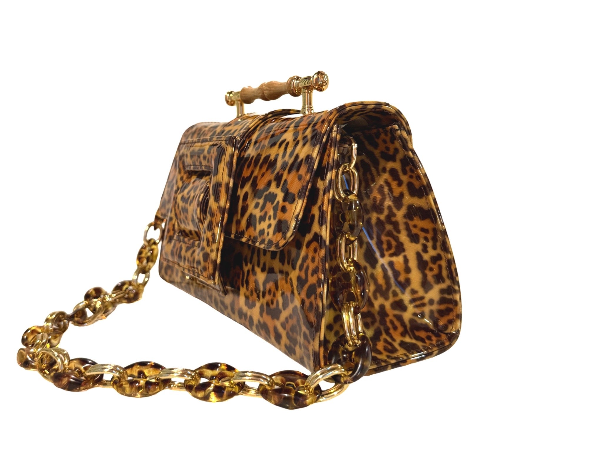 NEW ARRIVAL - Leopard Print Celeste Flap Bag