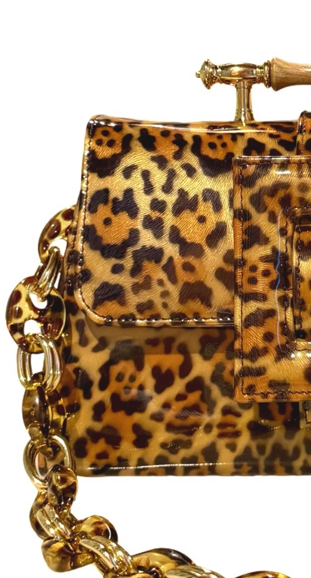 NEW ARRIVAL - Leopard Print Celeste Flap Bag