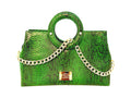 NEW ARRIVAL - Full Moon Green Python Bag