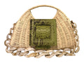 NEW ARRIVAL - Celeste Green Python Basket