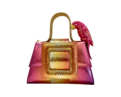 NEW ARRIVAL - SMALL Celeste Leather Buckle Metallic Floki Parrot
