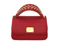 NEW ARRIVAL - Classic ClutcH Studded Cherry Red