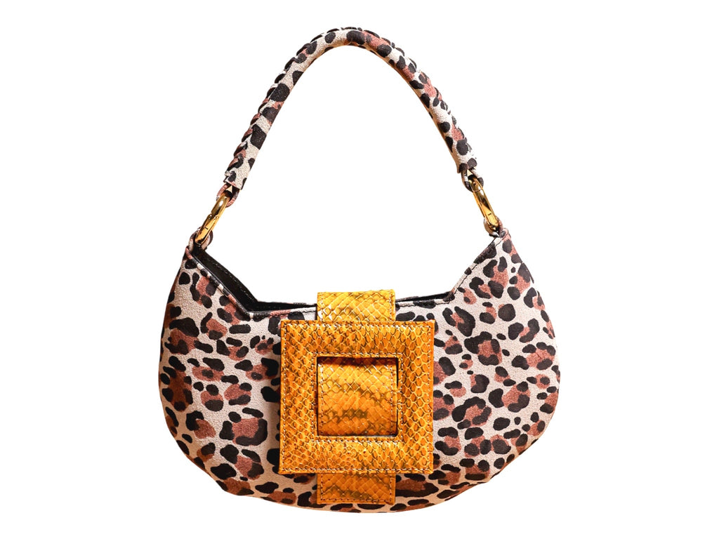 NEW ARRIVAL - Mini Celeste Round Leopard Bag