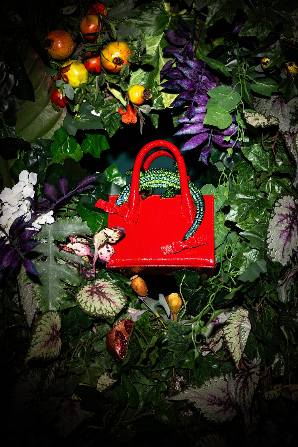 NEW ARRIVAL - Crocodile MINI Basic Maximalist Shopper Bloody Mary