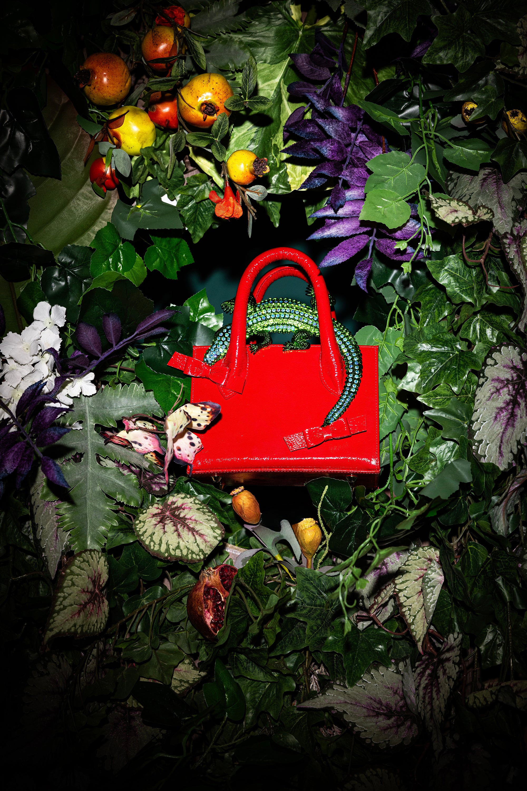 NEW ARRIVAL - Crocodile MINI Basic Maximalist Shopper Bloody Mary