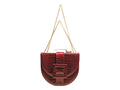 NEW ARRIVAL - Bordeaux Croc Oscar Celeste Horse Bag