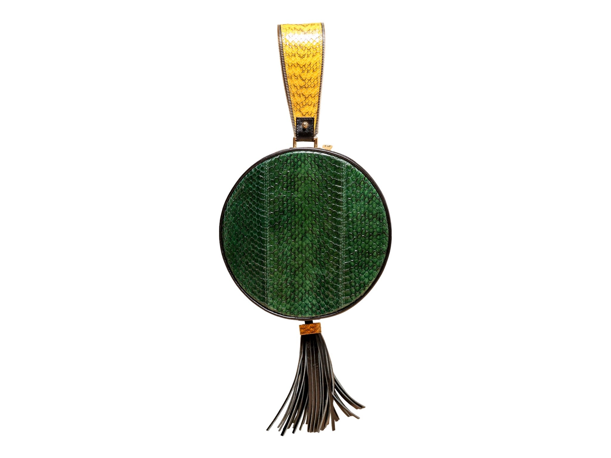 NEW ARRIVAL - Python Mist Tassel Drum Bag