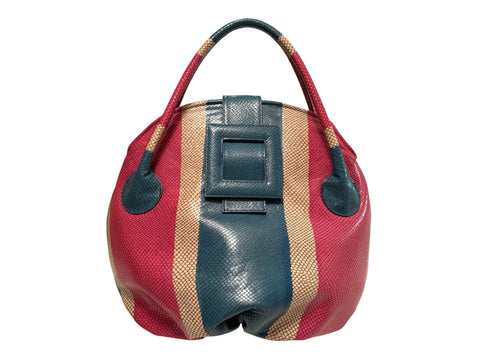 NEW ARRIVAL - Celeste Bowling Bag Snake Mist