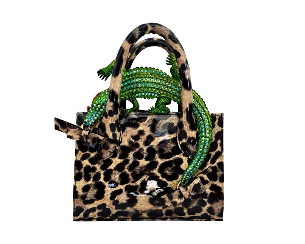 NEW ARRIVAL - Crocodile MINI Basic Maximalist Shopper Leopard Print