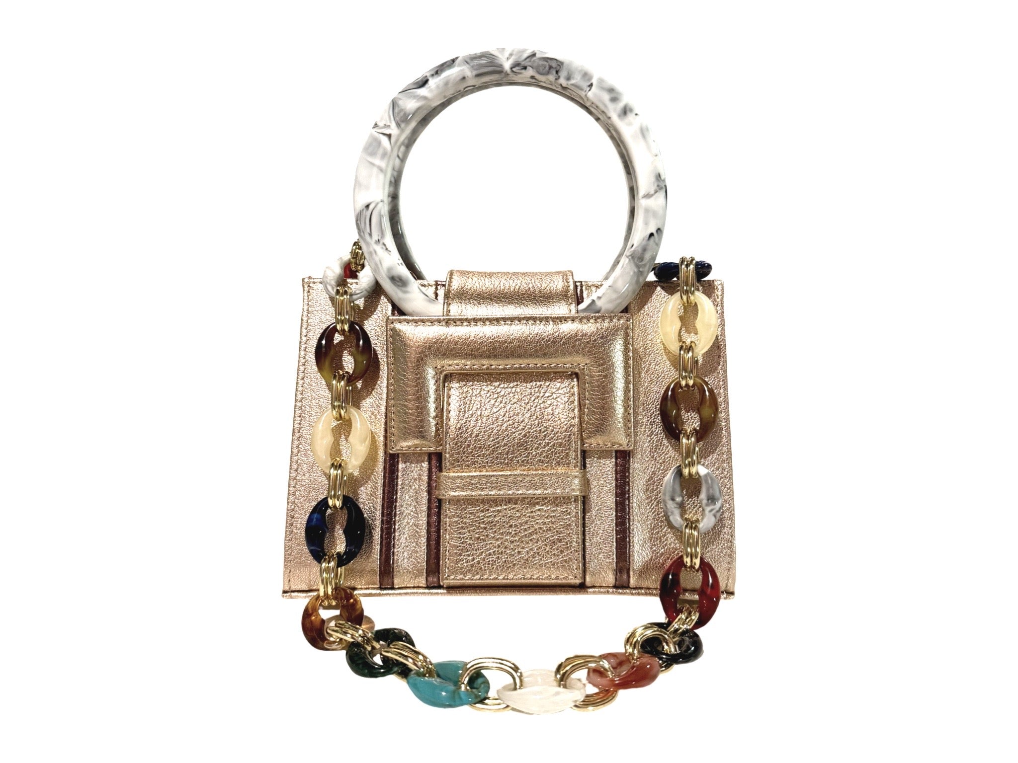 NEW ARRIVAL - Mini Aurelia Shopper Bag Champagne Gold