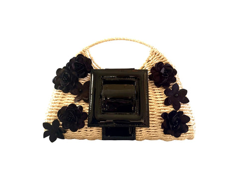 NEW ARRIVAL - Celeste Black Flower Basket