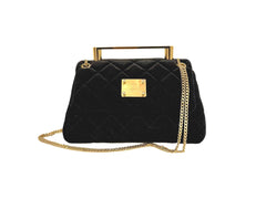 NEW ARRIVAL - Black Velvet Eve Flap Bag