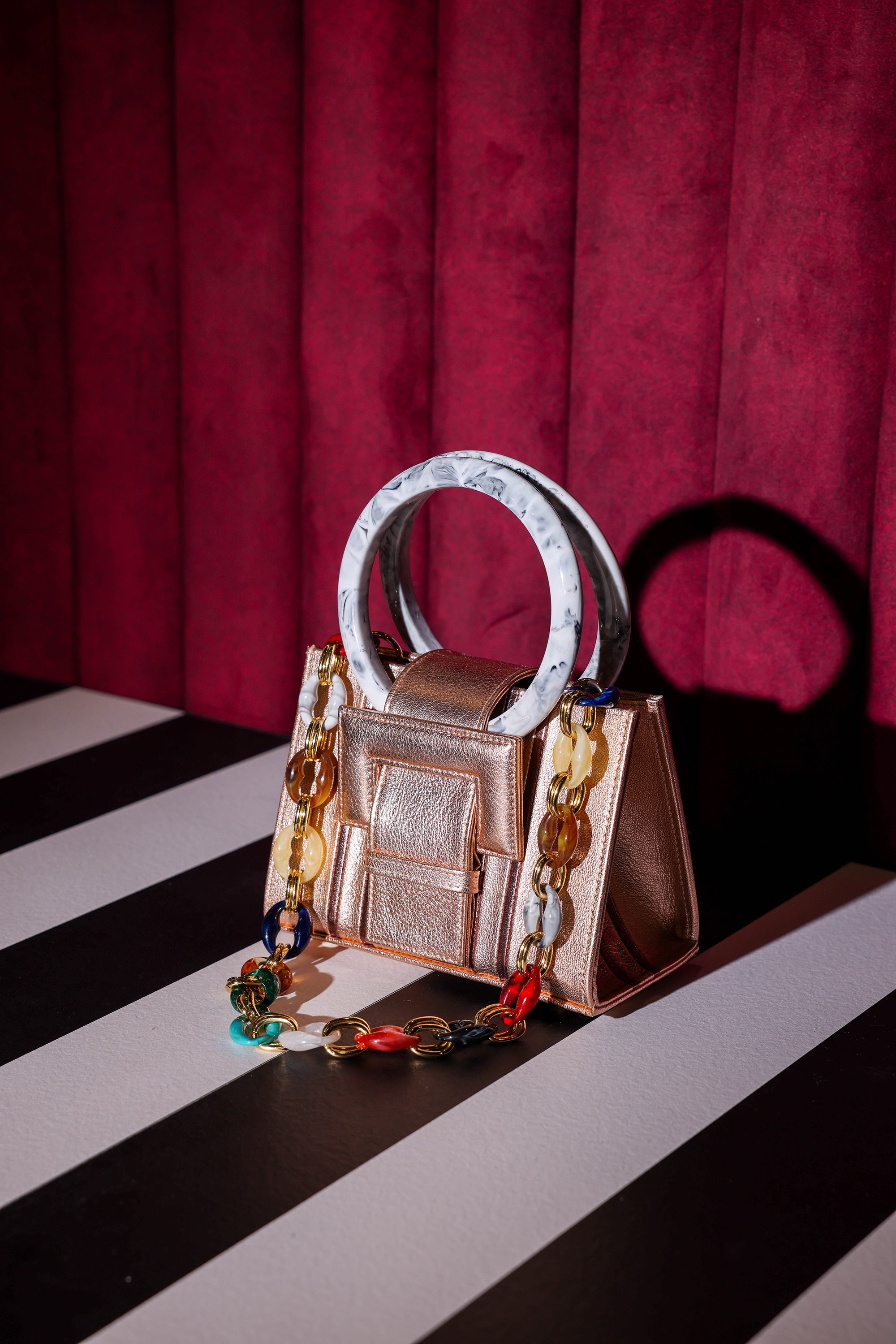 NEW ARRIVAL - Mini Aurelia Shopper Bag Champagne Gold