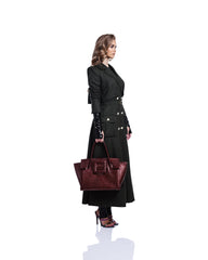 NEW ARRIVAL - Bronze Croc Celeste Bat Bag