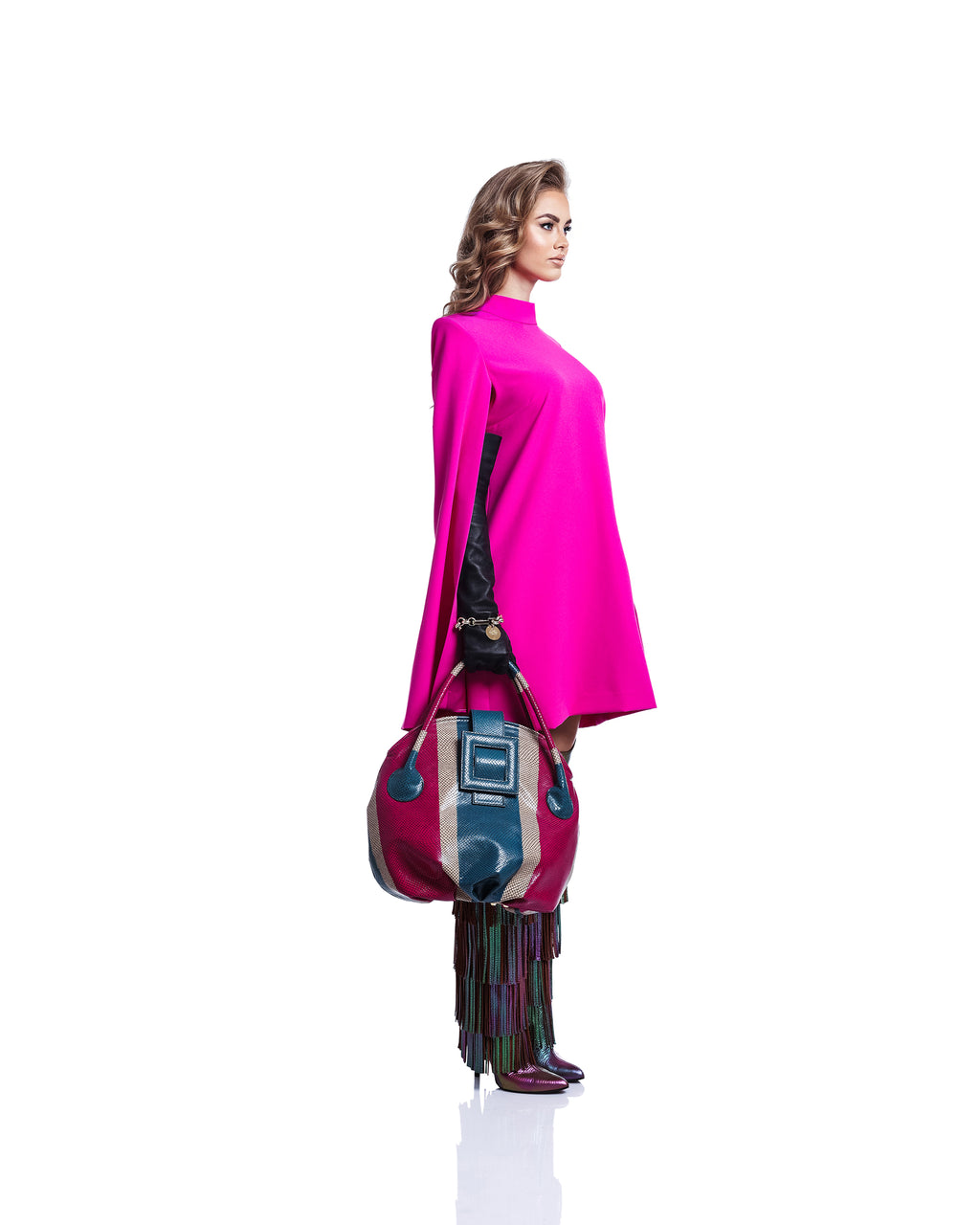 NEW ARRIVAL - Celeste Bowling Bag Snake Mist