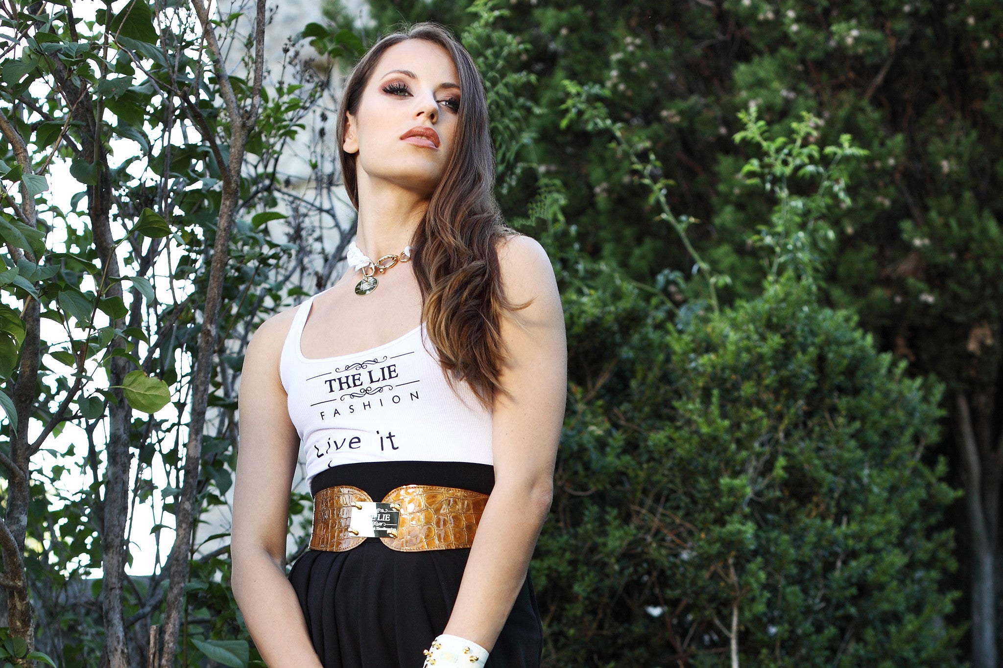 Golden Croco Masterpiece Heart Belt