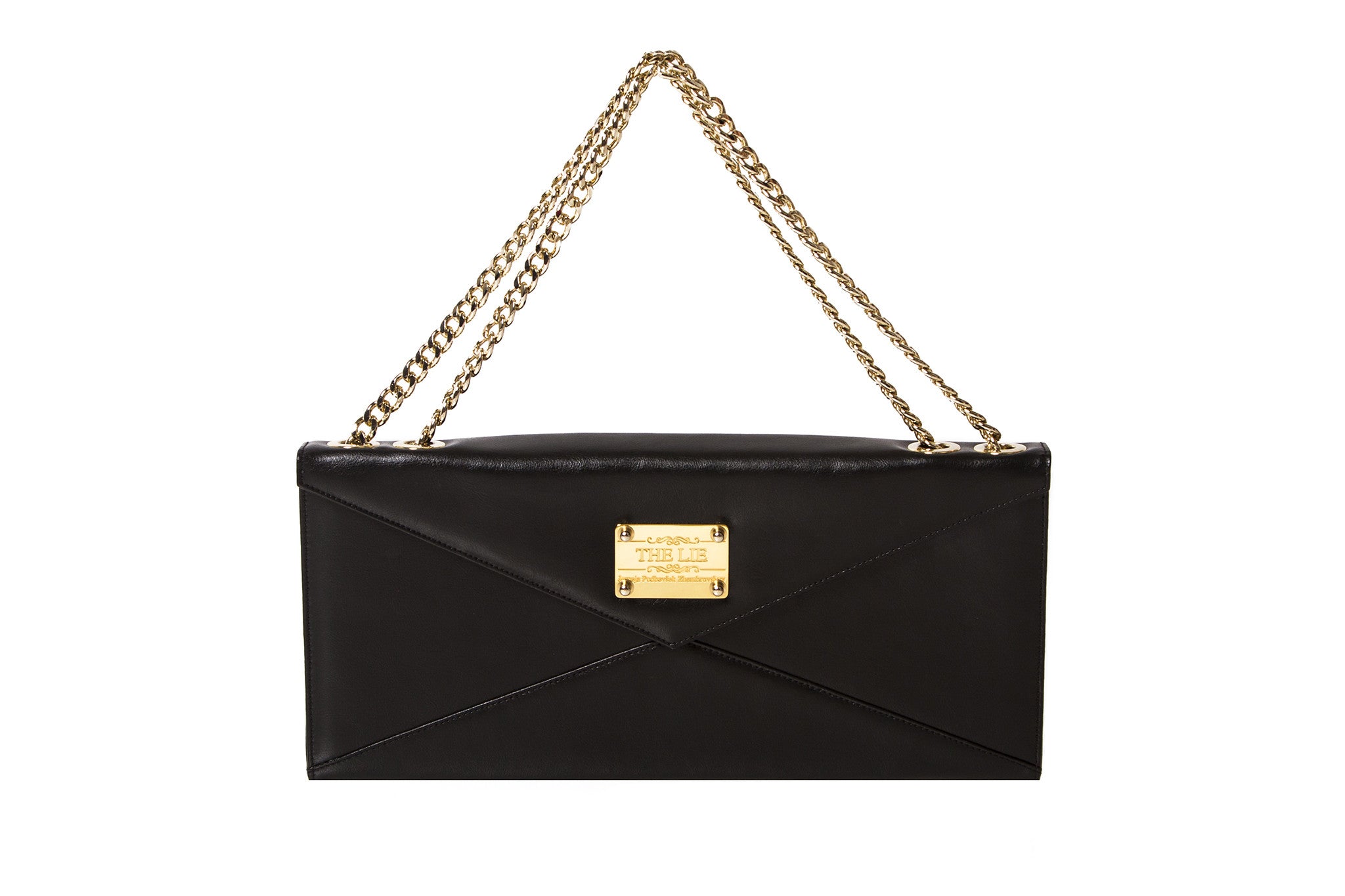 NEW ARRIVAL - Evening Envelope Cross Body & Shoulder Matte Black With Golden Combo