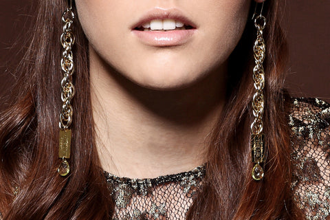 Chainy Chic 4 Chick - CC4C Golden Spiral Massive Drop Earrings