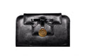 Deep Black Candy Wallet Gold