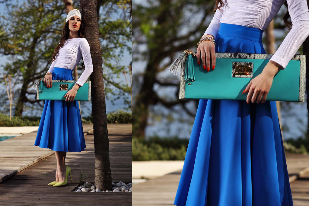 Designer's Masterpiece Turquoise Blue Python