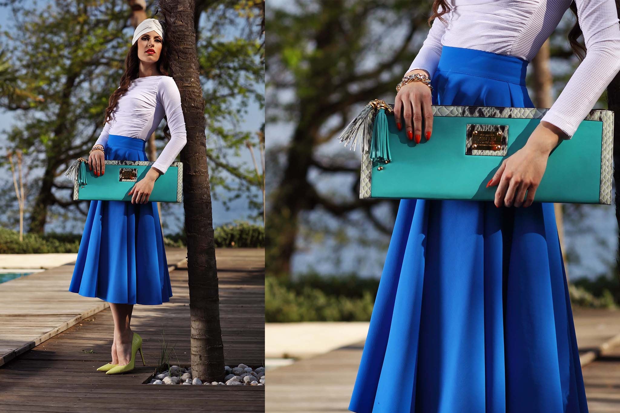 Designer's Masterpiece Turquoise Blue Python