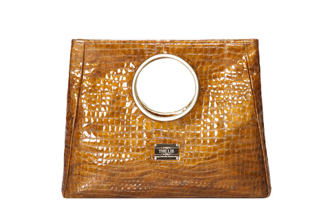 Statement Bag Fashionista  Golden Croc