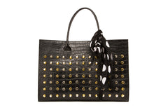 NEW ARRIVAL - Scarf Up That Handbag Black & White Polka Dots