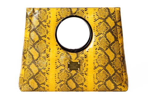 Statement Bag Fashionista Mustard Python