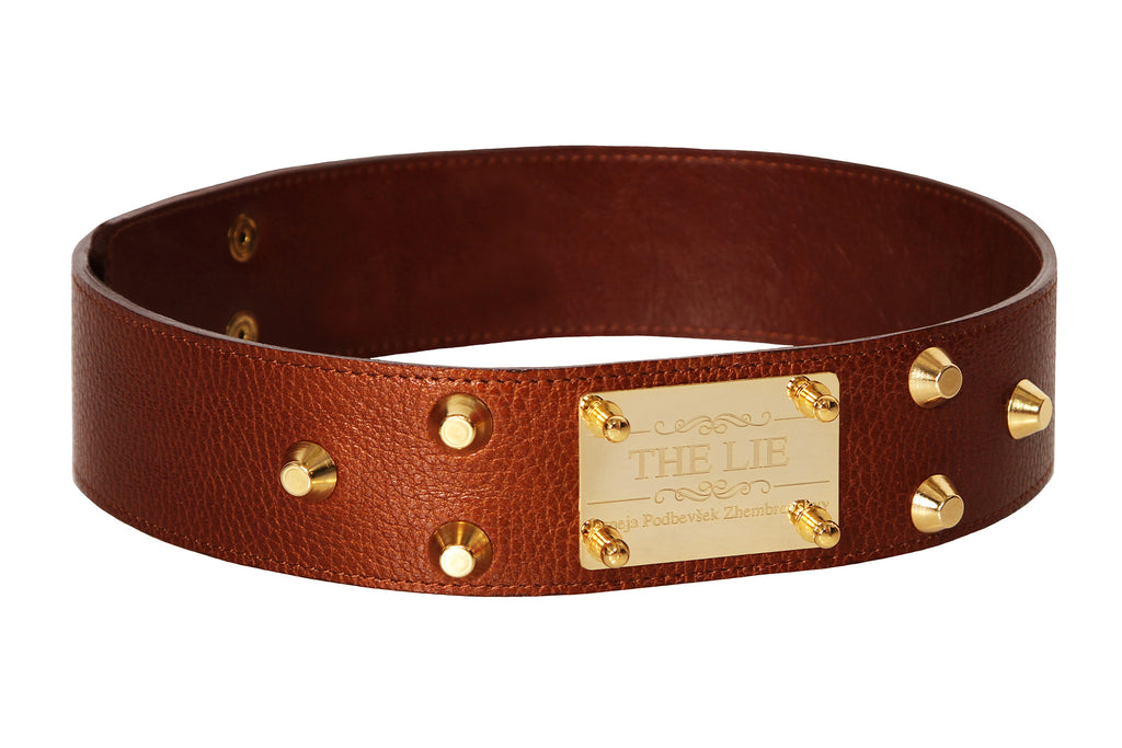 Classic Studded Brown Belt