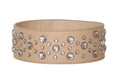 Powder Pink Diamond Wide Belt