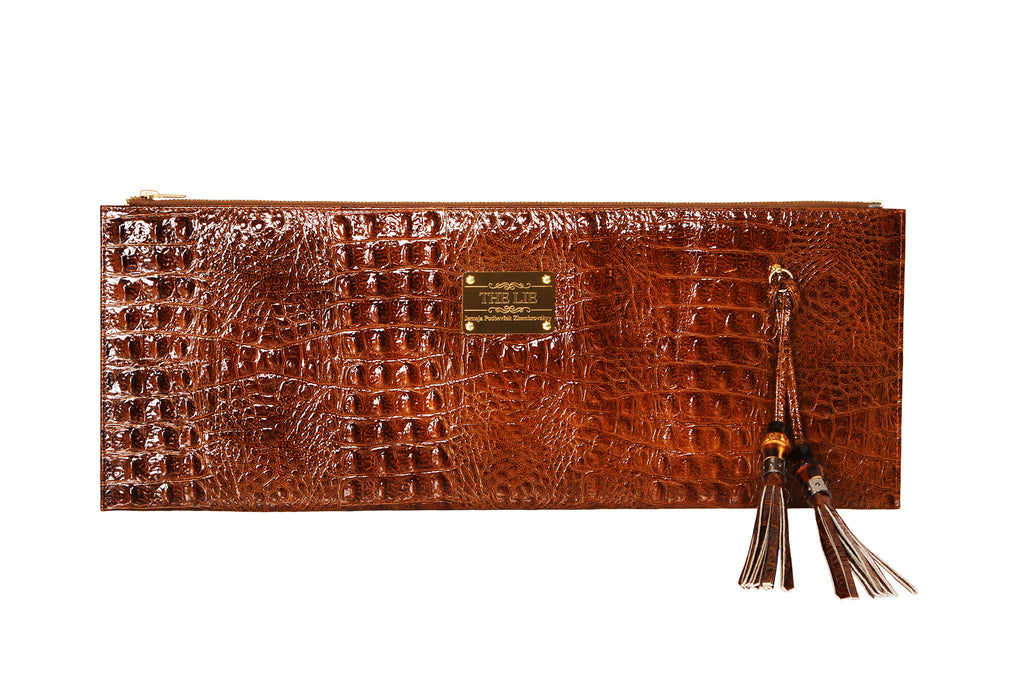Designer's Masterpiece Cognac Brown Croc