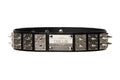 NEW ARRIVAL - Designer's Masterpiece Silver Studded Matte Black Waist Belt
