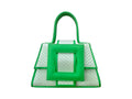 NEW ARRIVAL - SMALL Celeste Leather Buckle Neon Green Snake