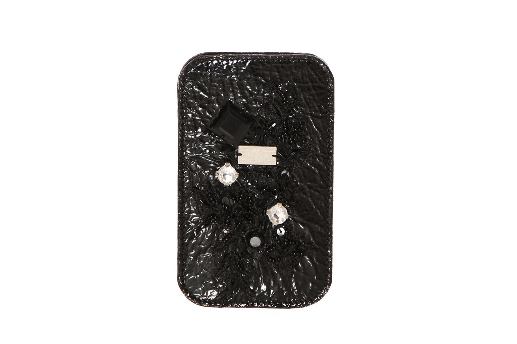 Shiny Black Lace Diamond iPhone 5 Case