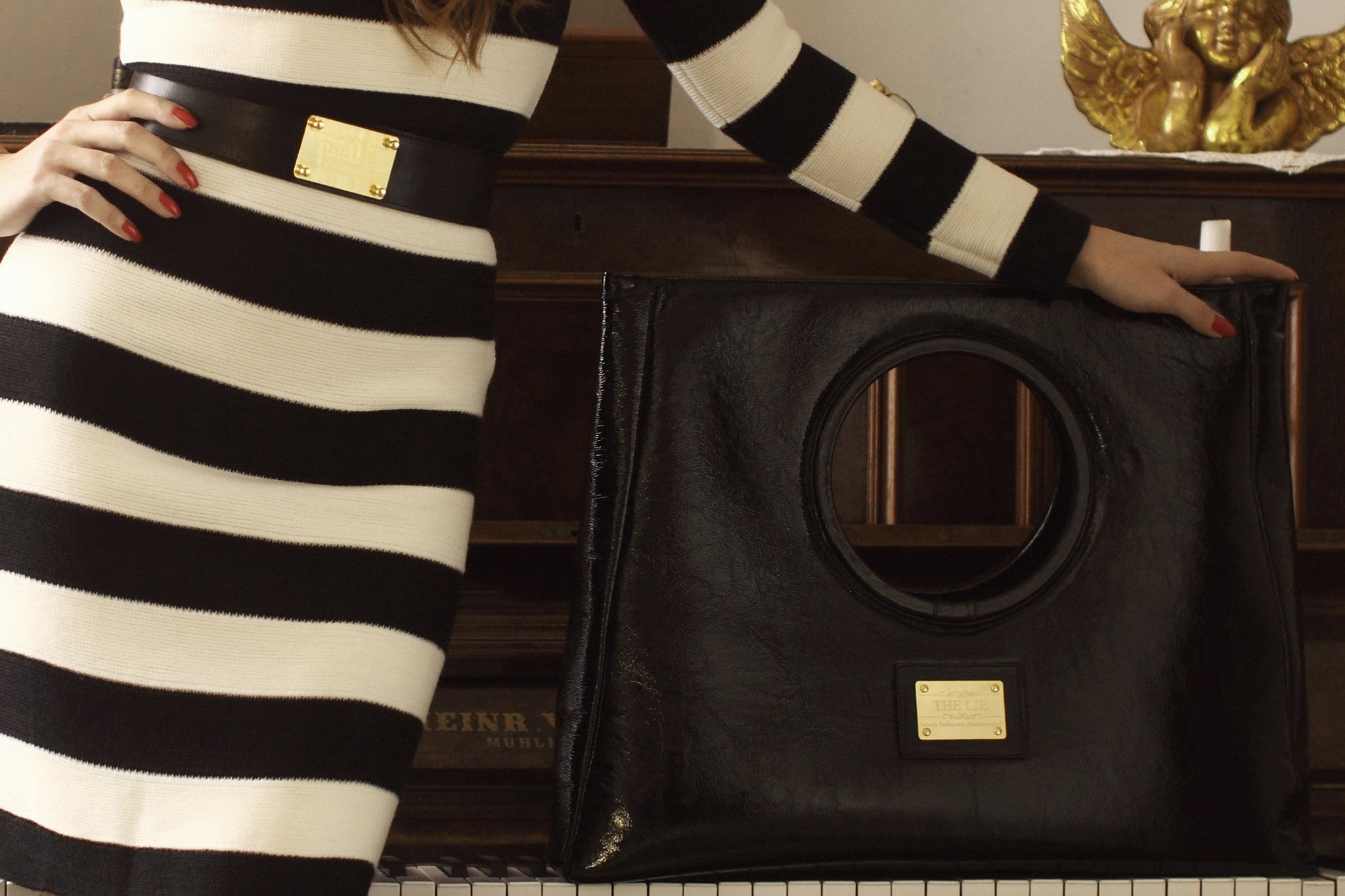 Statement Bag Fashionista Shiny Black