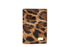 Brown Croco Passport Case