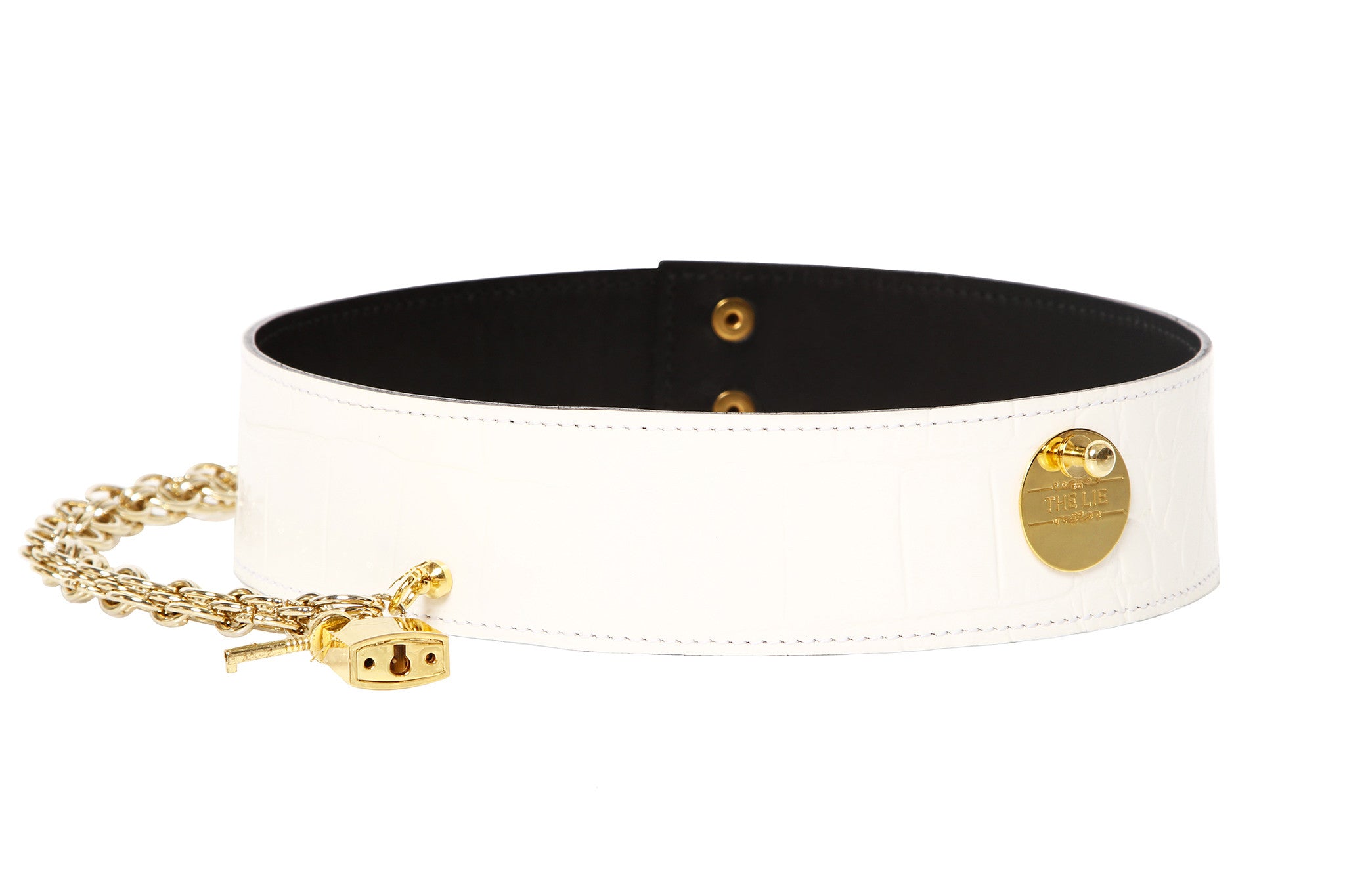 White Star Waist Belt With Chain
