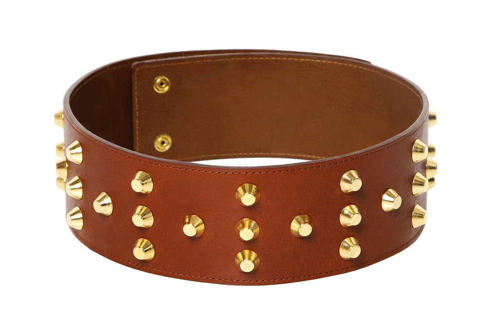 Chic Rebel Brown Wide Belt
