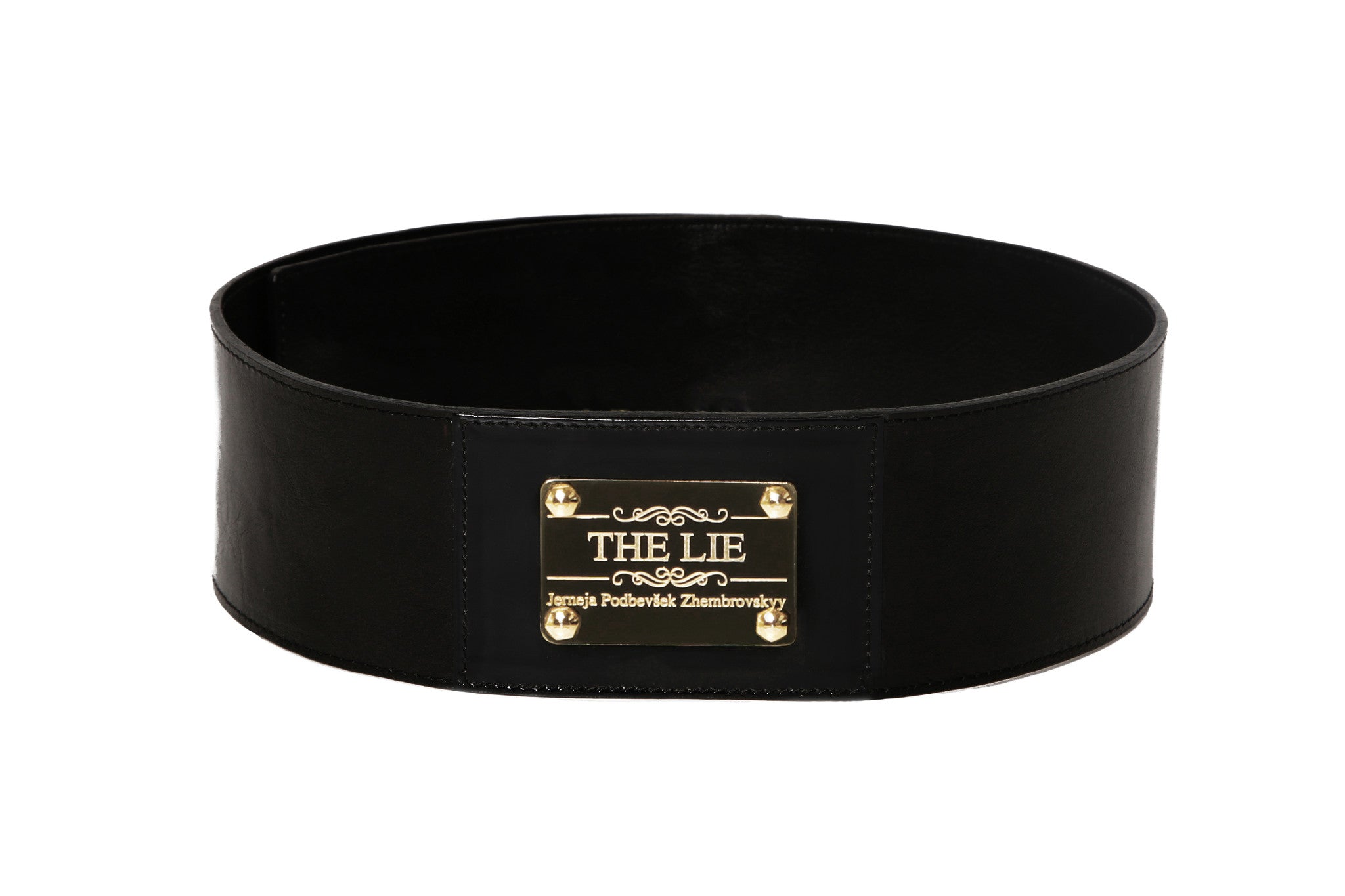 Classic Wide Belt Golden Plaque